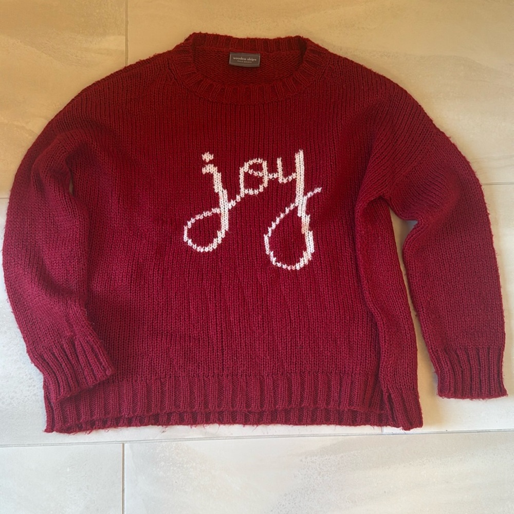 Wooden Ships “joy” sweater